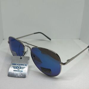 Air Force Aviator Mens Mirrored Sunglasses